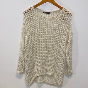 Cream Knit Women's Top